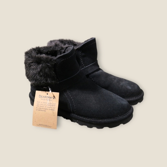 BearPaw Shoes - BEARPAW Women's Konnie Comfortable Winter Boot, Black, Size 10, New